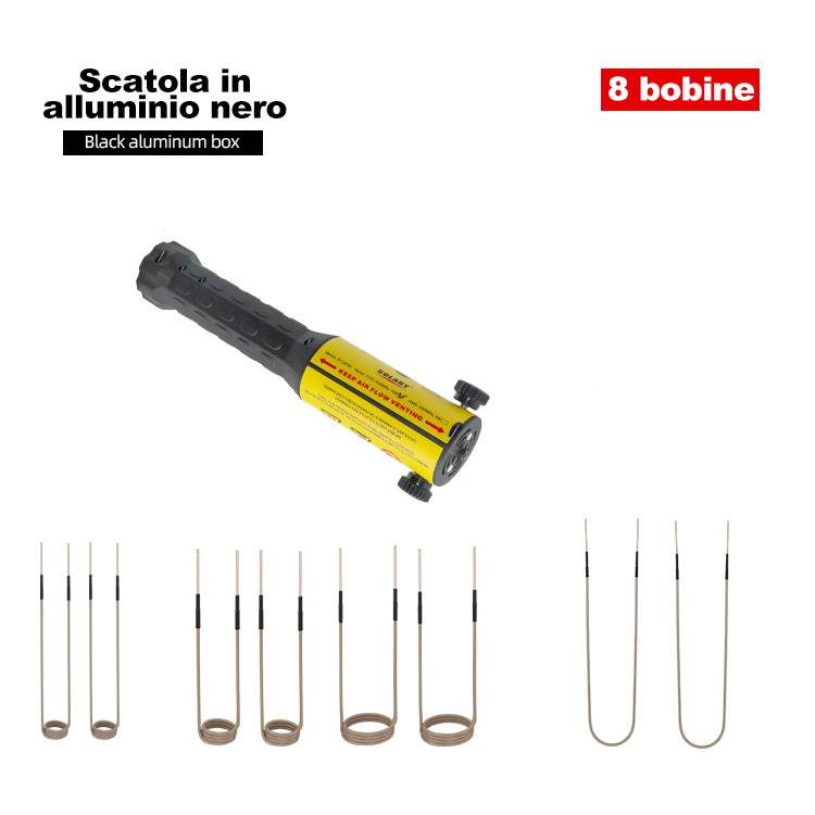 Kit riscaldatore a induzione magnetica Solary H7E, utensile a induzione termica per rompere bulloni da 1000 W e 110 V, riscaldatore per bulloni portatile senza fiamma per autoveicoli, per la rimozione di viti arrugginite (H7E con 3 bobine)
